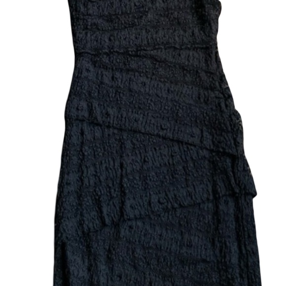 Little black Dress Anthropologie Bailey 44 Ines Column Lace Dress small - Picture 9 of 9